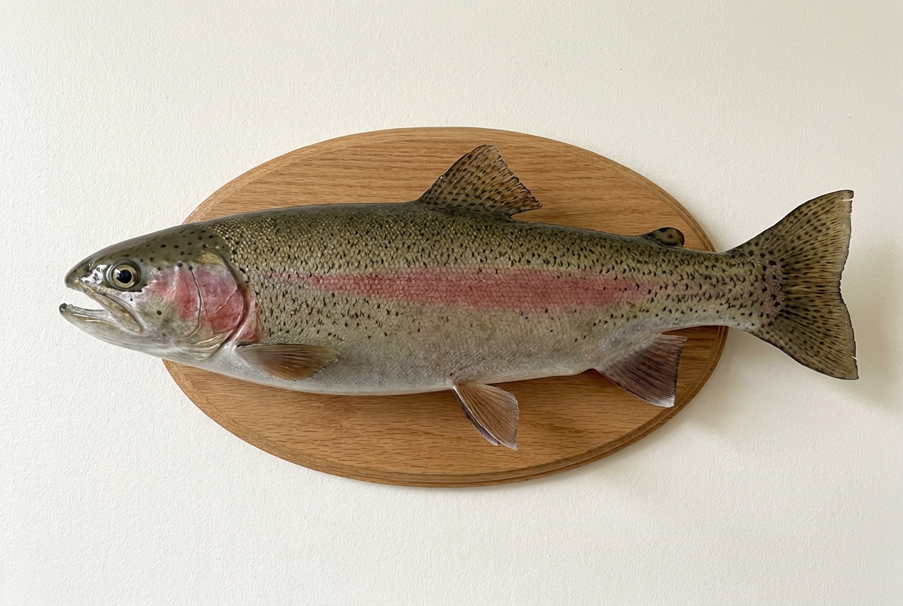 Rainbow trout mount