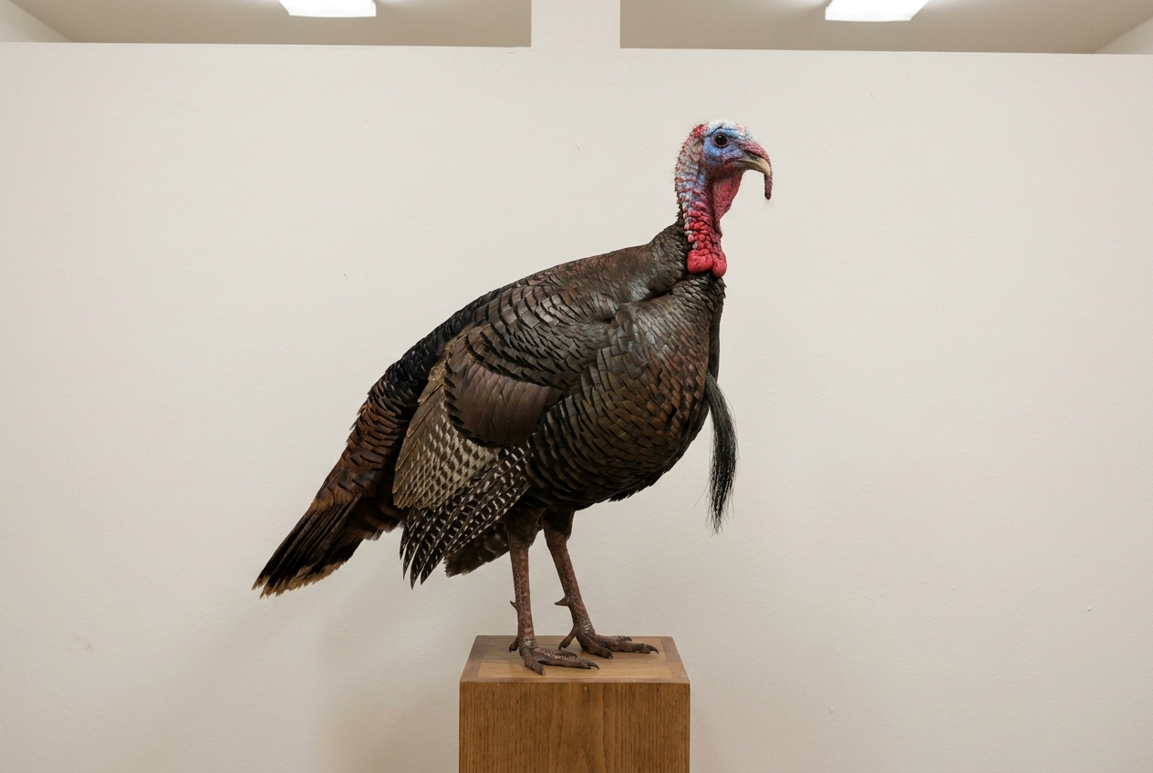 Wild turkey mount, standing pose